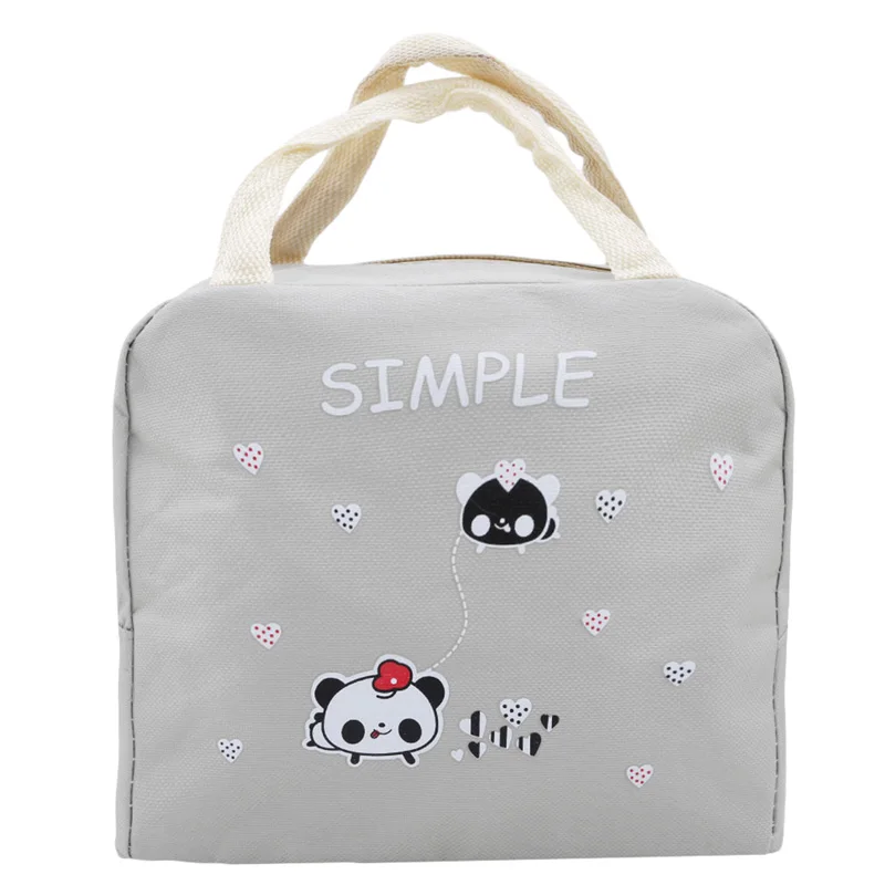 

New Cartoon Animals Lunch Bags Women Portable Insulated Thermo Cooler Bag Thermal Food Picnic Kids Girl Lunch Insulation Box Bag
