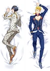Двусторонняя наволочка с принтом Джоджо, аниме, дакимакура, крутой человек, оtaku, постельное белье для спальни, наволочка в японском стиле