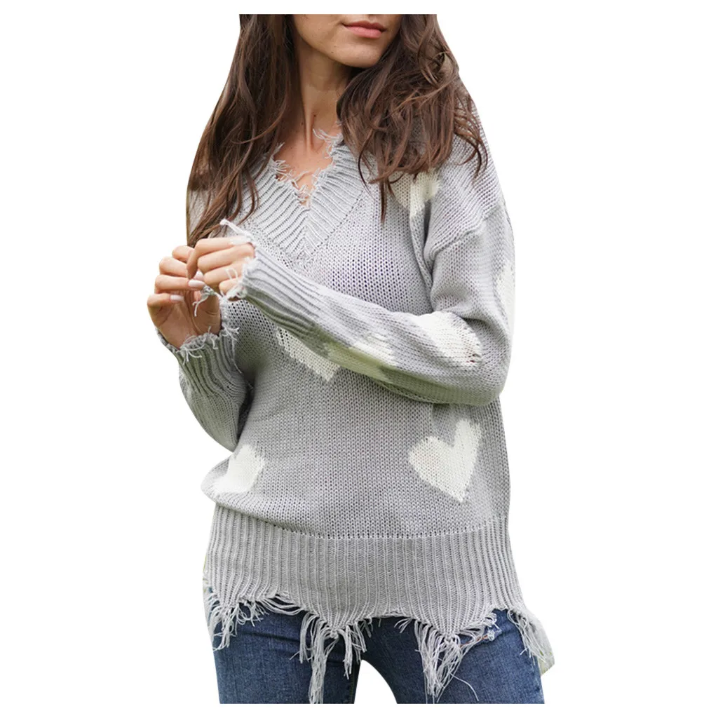 Новый женский пуловер вязаный свитер осень зима теплый Повседневный вязанный