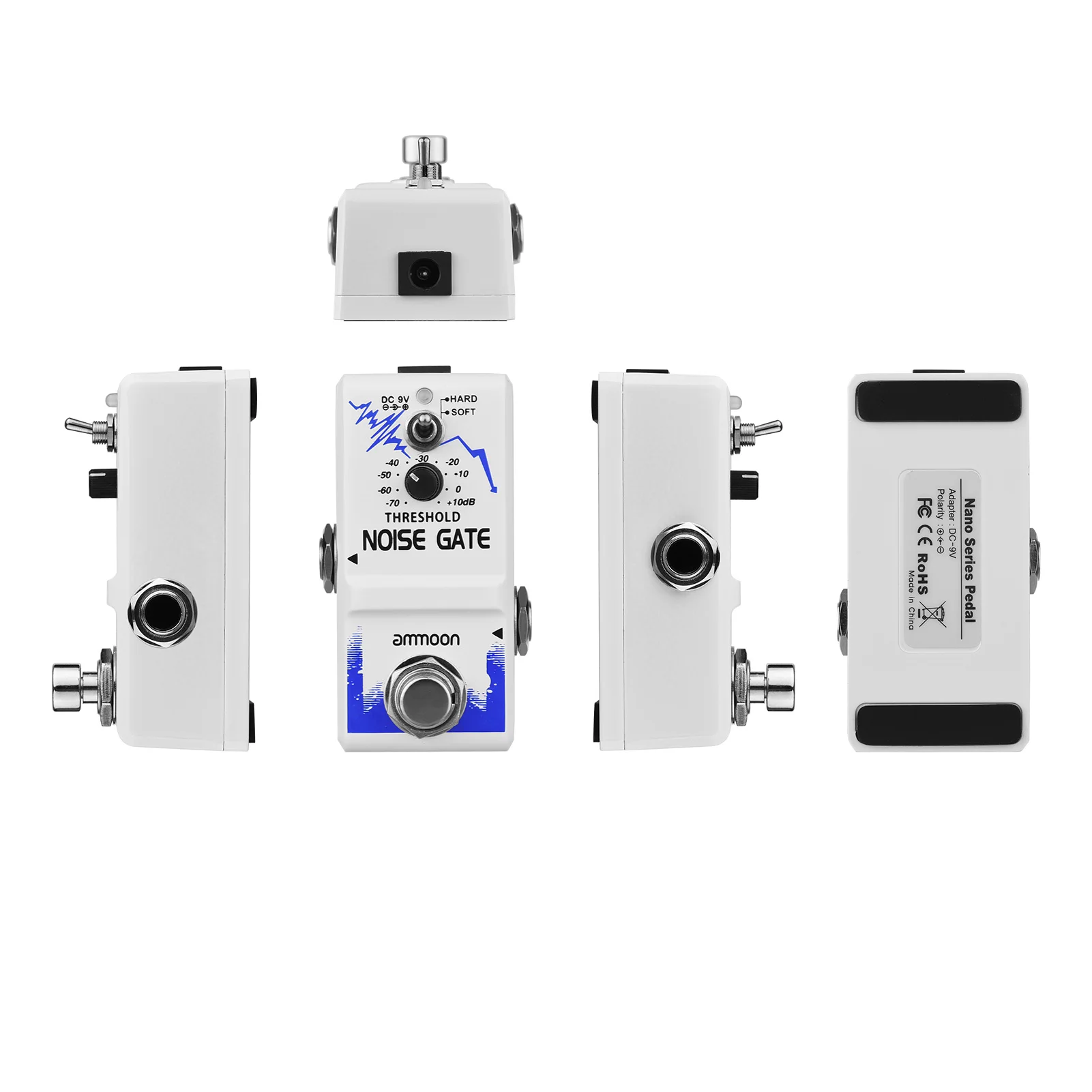 Педаль для гитары ammoon с одним шумоподавлением педаль эффектом True Bypass корпус из