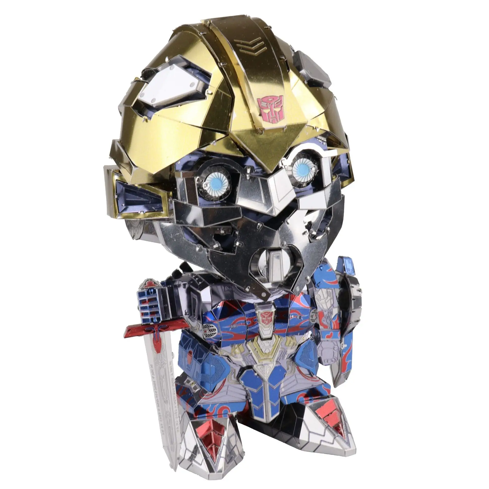 3D металлический пазл atransformer Q version замена с 2 головками украшение для дома Optimus-Prime |