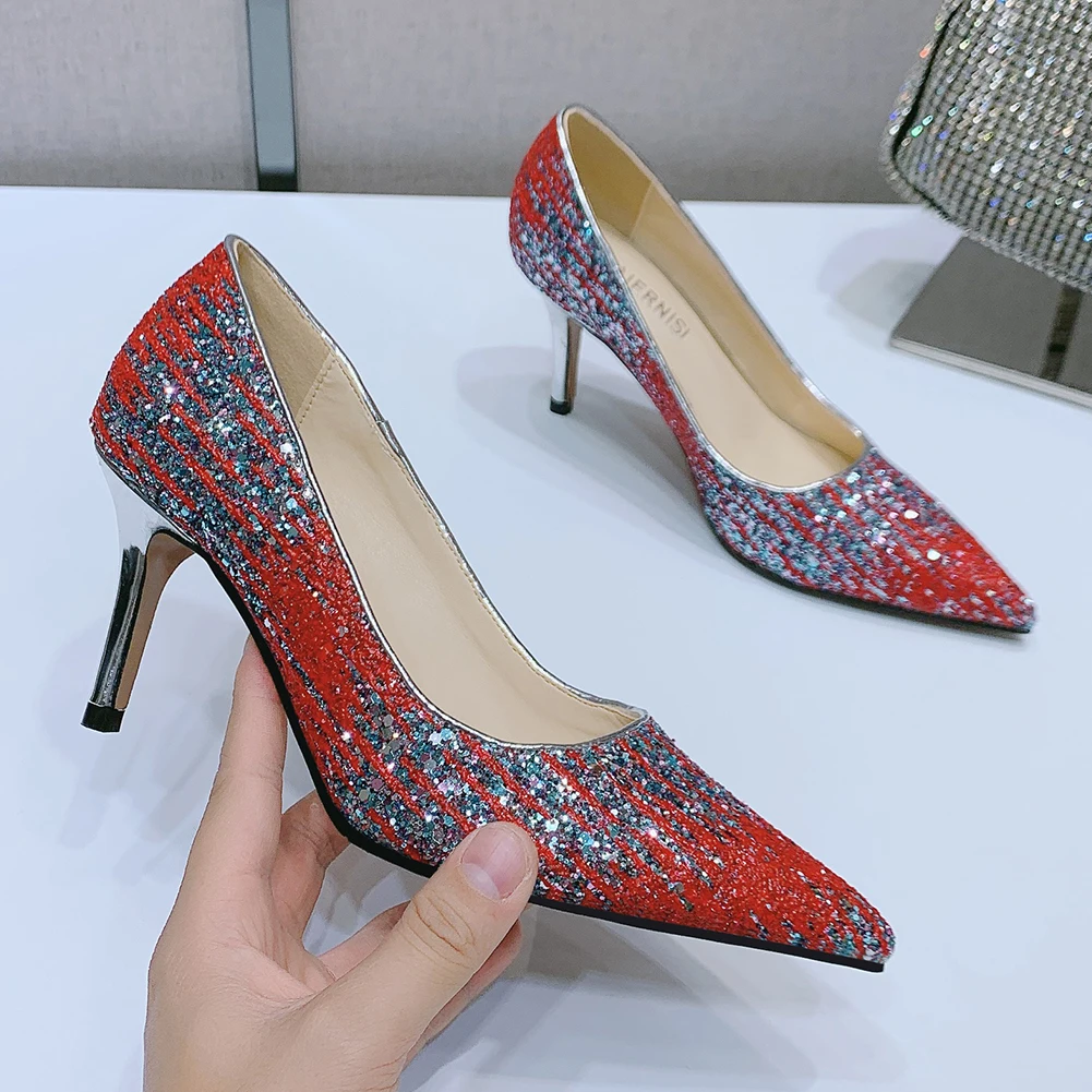 

Women's Stiletto Sexy Pumps Shoes Daily Office Banquet Pointed High Heels Women High Quality Wedding Design