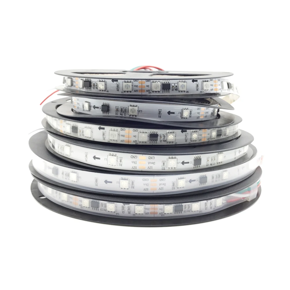 Пиксельная Светодиодная лента WS2811 RGB с индивидуальным управлением полноцветная