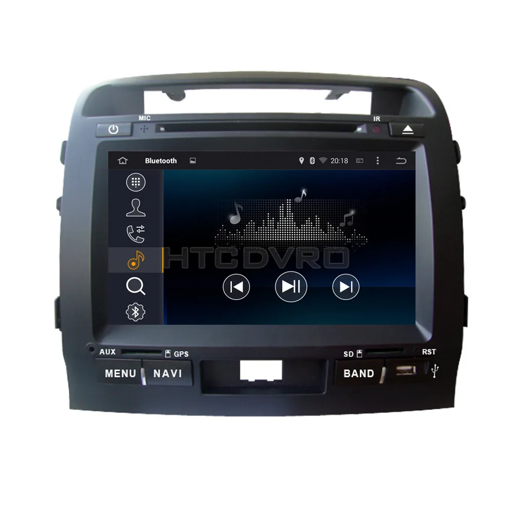 Автомобильный DVD плеер ymodbht 9 дюймов 4G 8 ядер Android 0 7 1 для Toyota Land Cruiser LC200 2004 GPS RDS радио