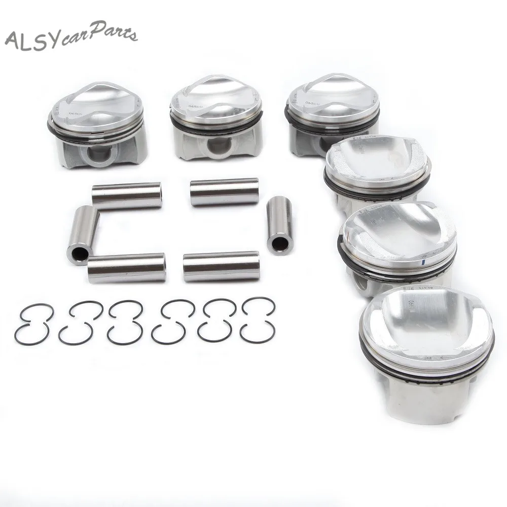

YMM OEM Pin 22mm STD 84.51mm Piston & Ring Set 06E 107 066 DM For VW Touareg Audi A4 A5 A6 A8 Quattro Q7 3.0TFSI 06E198151K