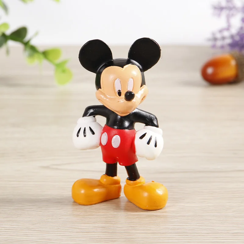 Экшн фигурки Disney из ПВХ Микки Маус Минни Дональд Дак мини милые Мультяшные