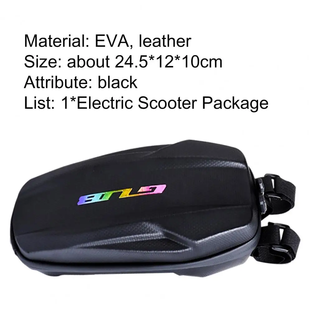 

2.6L Handlebar Bag Large Capacity Waterproof Top Front Tube Frame Anti-loose Scooter Hanging Bag Scooter Bicycle Accessories