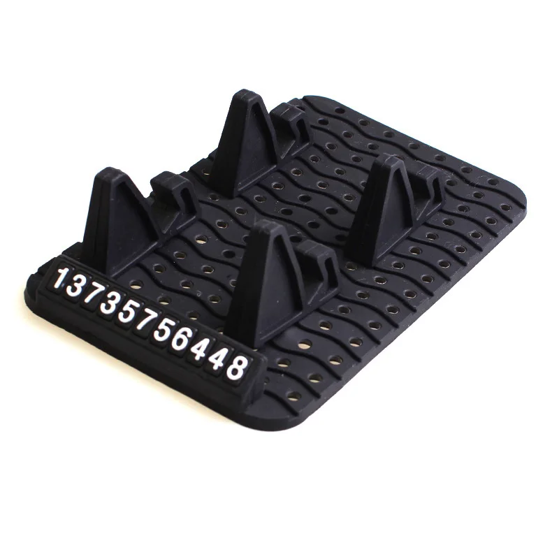 

Silicone Car Holder with Parking Card Anti-slip Dashboard GPS Desktop Bracket Phone Mount Holder for Xiaomi Redmi Sunglasses