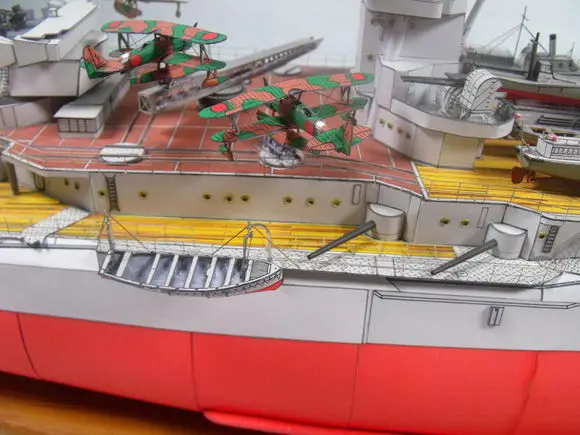 Масштаб 1:200 80 см японский боевой корабль Nagato Второй мировой войны набор 3D