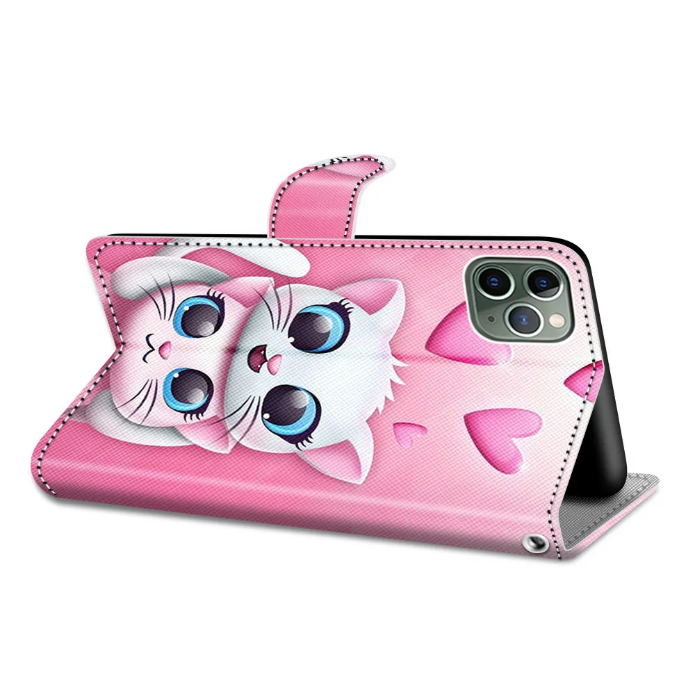 Для iPhone 11 Pro Max чехол Роскошный 3D кошелек флип для телефона XS 6 6s X XR 7 8 Plus кожаный с
