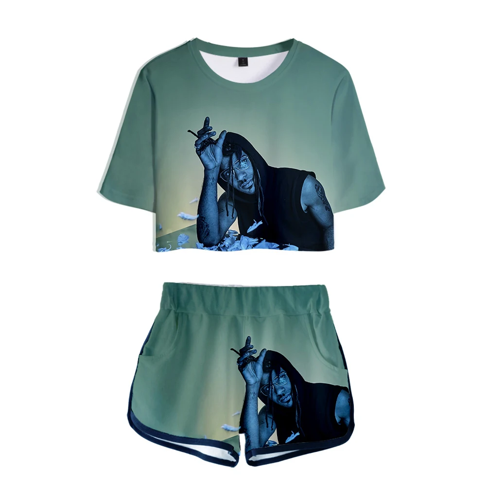 

Summer Casual HIP HOP Pusha T 3D Print Summer Two Pieces sets Women Fashion Clothes 2020 Hot Sale Harajuku Two Pieces sets