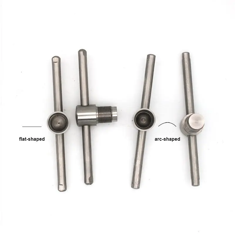 Серебряный инструмент для прессования бильярдного кия в форме плоской/дуги