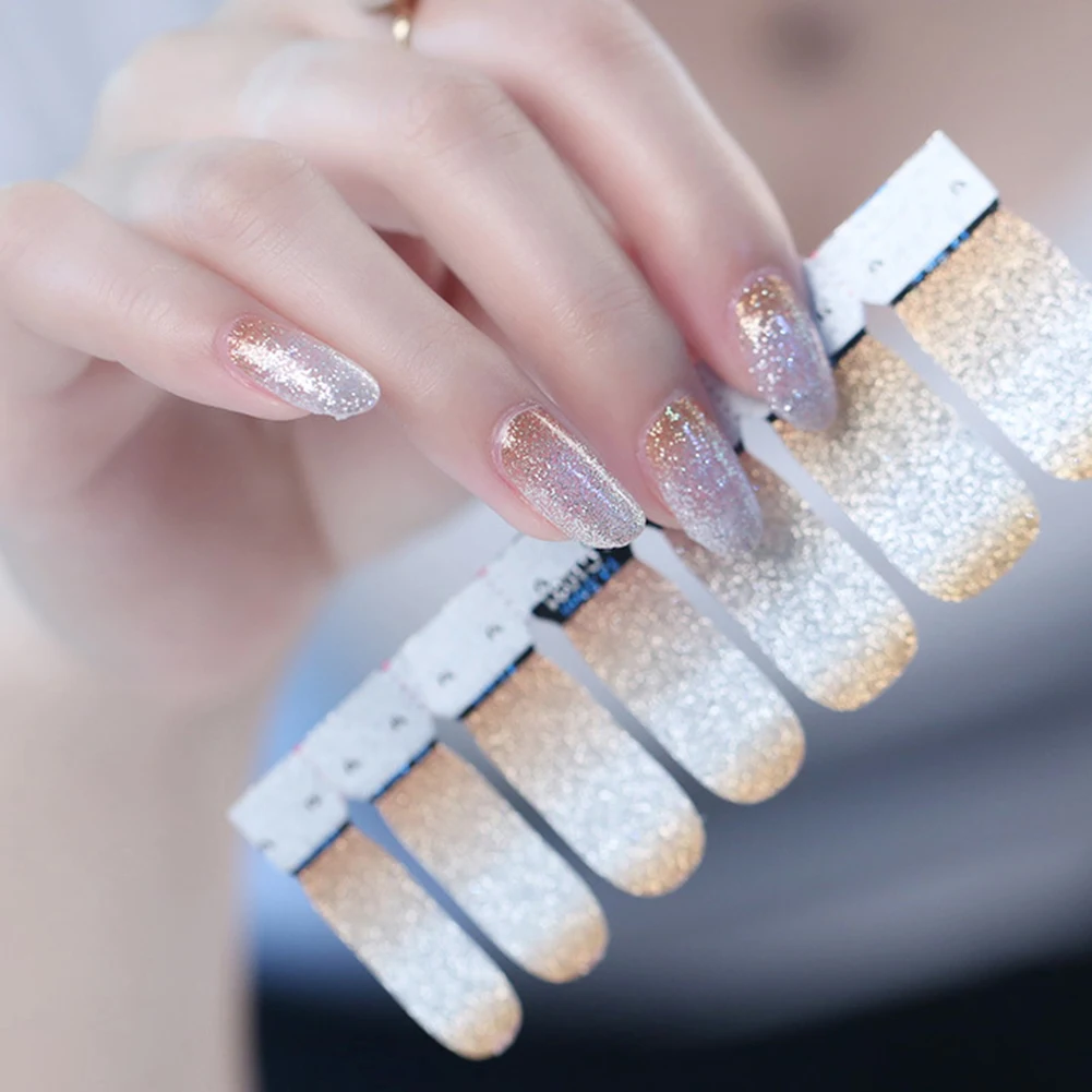 14 шт. градиентные наклейки на лак для ногтей | Красота и здоровье