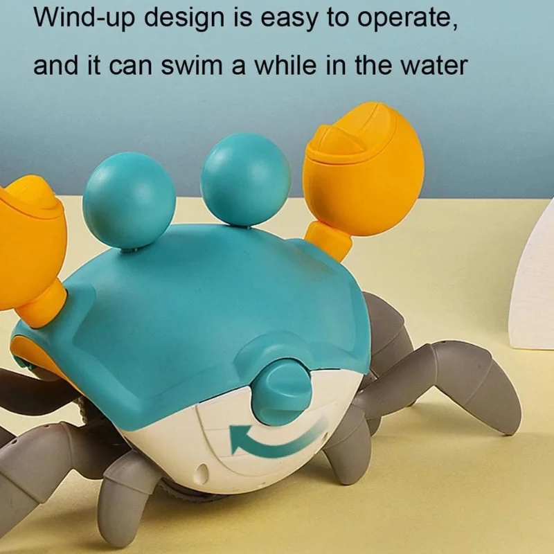 Baby Bath Toy Animal Cute Cartoon Octopus Classic Water/Land Dual-purpose Pull String Crawling Octopus Beach Children's Toy 2021