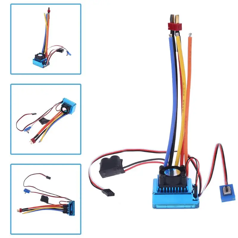 

120A Waterproof Sensorless Brushless Speed Controller ESC for RC Car Truck