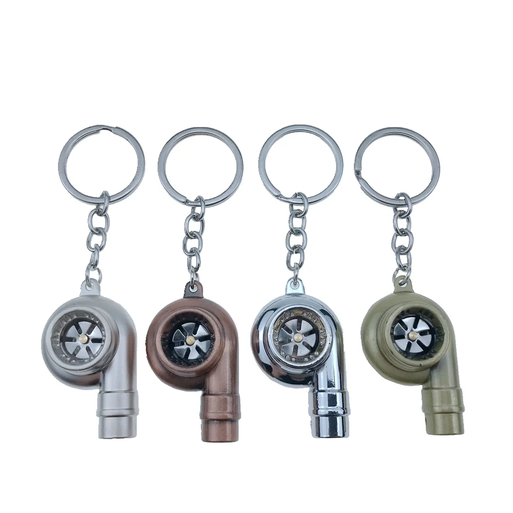 

Multiple Color Turbo Keychain with Chain Car Key Holder Key Chain Keyring for Car Styling Key Ring Auto Accessories