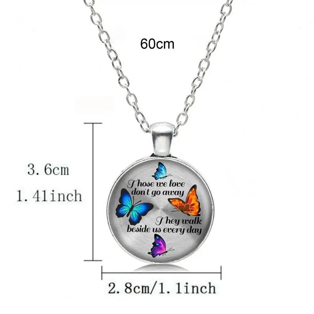 

Unisex Necklace My Mind Still Talks To You Time Glass Pendant Jewelry Chain Gift