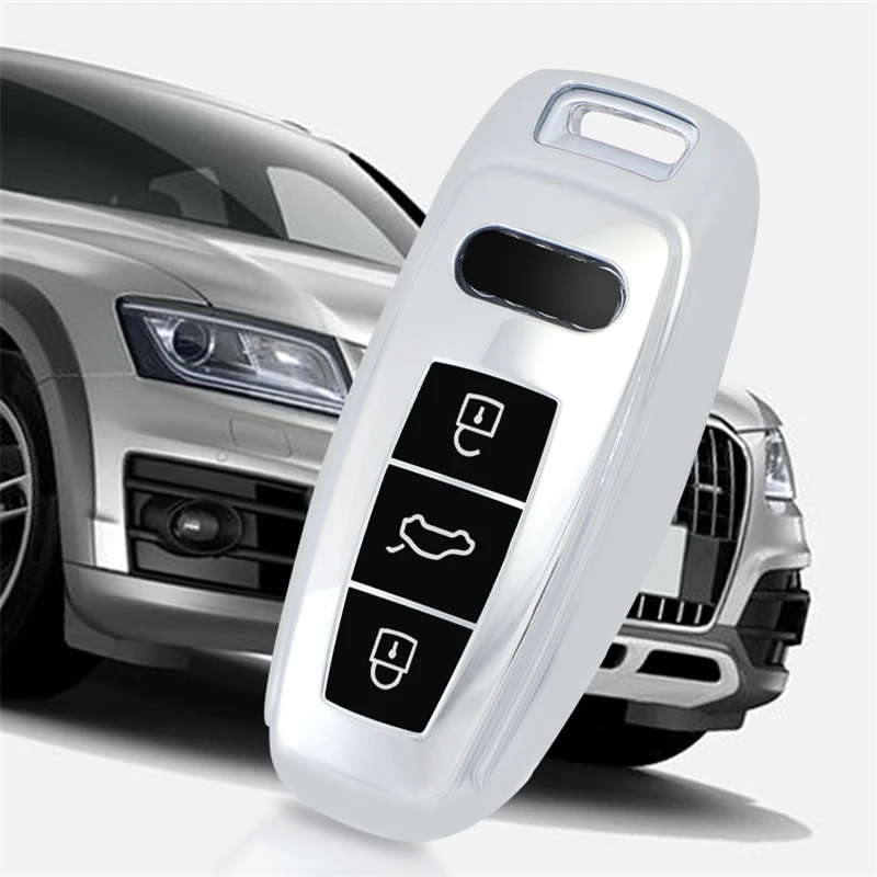 Водонепроницаемый новый мягкий ТПУ чехол для дистанционного ключа от машины Audi