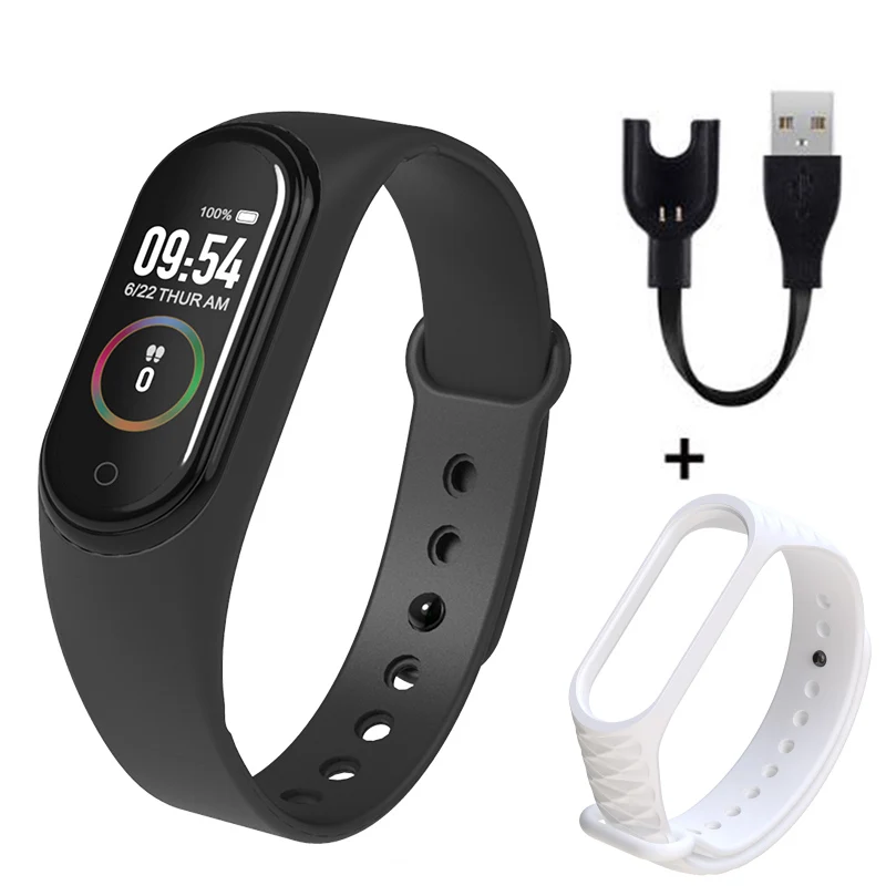 A M4 браслет Smartband Спортивный Браслет Smartwatch монитор сердечного ритма фитнес трекер активности кровяное давление Bluetooth - Цвет: A