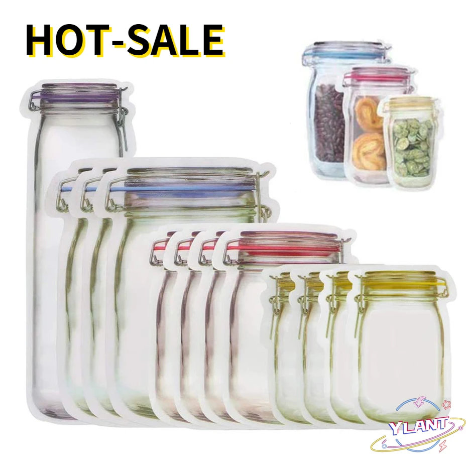 Мешки для хранения в форме банка SWT, пакет для печенья, закусок, конфет, свежий пакет на молнии, пакет для хранения еды, органайзер с подставко...