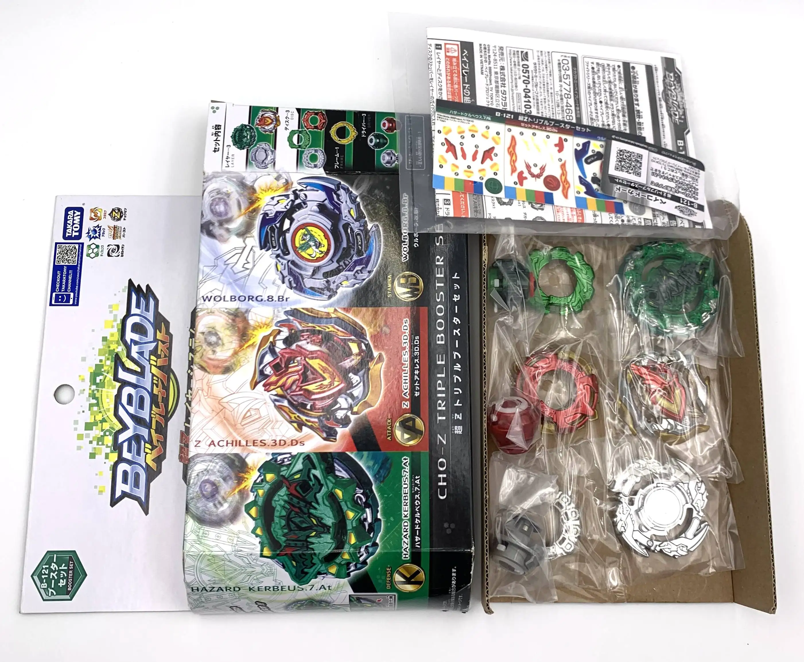 Оригинальный TAKARA TOMY BEYBLADE BURST B-121 3 на тройных усилителей | Игрушки и хобби