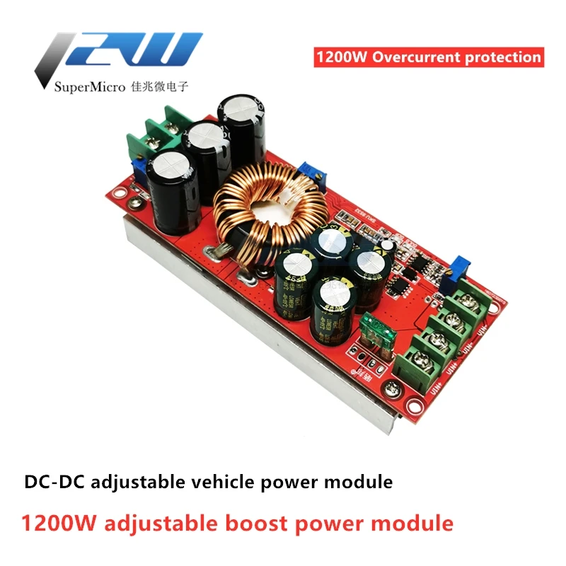 

1200W 20A DC-DC Converter Boost Car Step-up Power Supply Module 8-60V to 12-83V