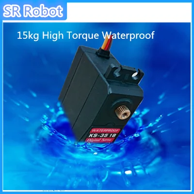 Полностью металлический цифровой сервопривод 15 кг с высоким крутящим моментом