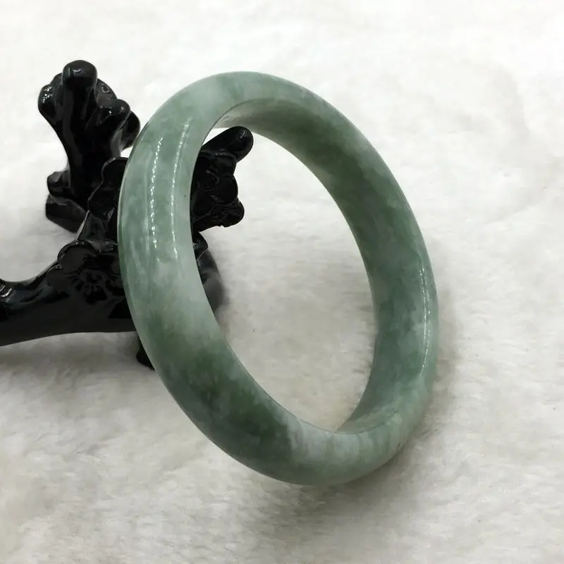 Китайский 100% натуральный сорт зеленый нефрит браслет из драгоценных камней в