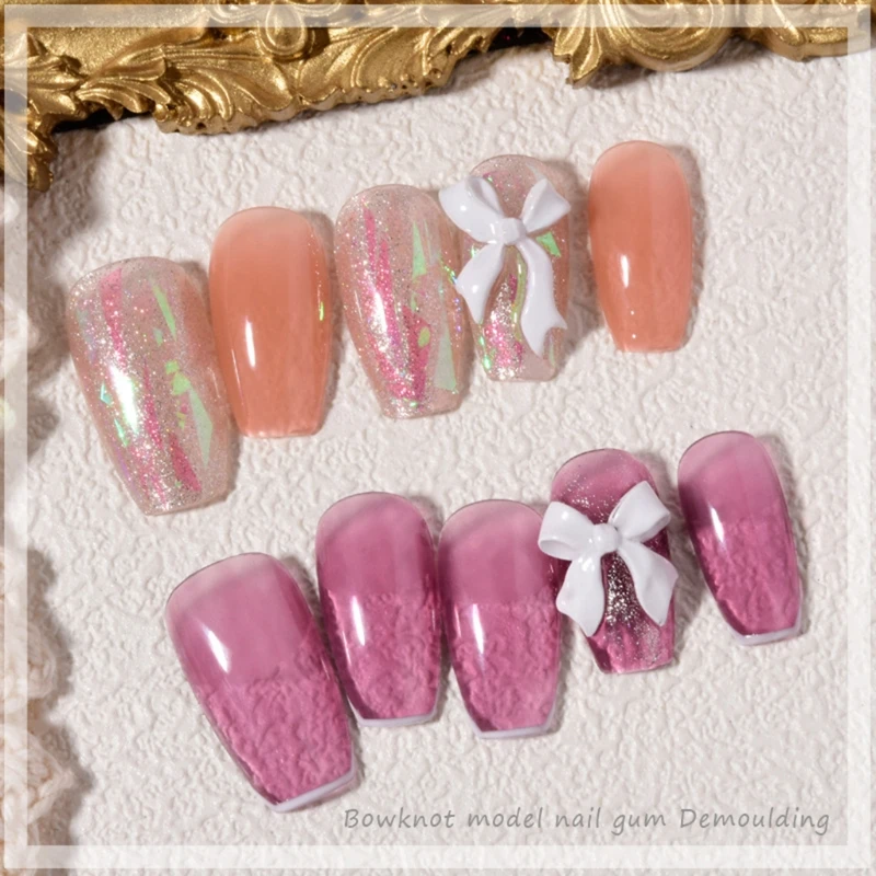 3D с рисунками цветочков бантами нейл арта украшения эпоксидная смола форма