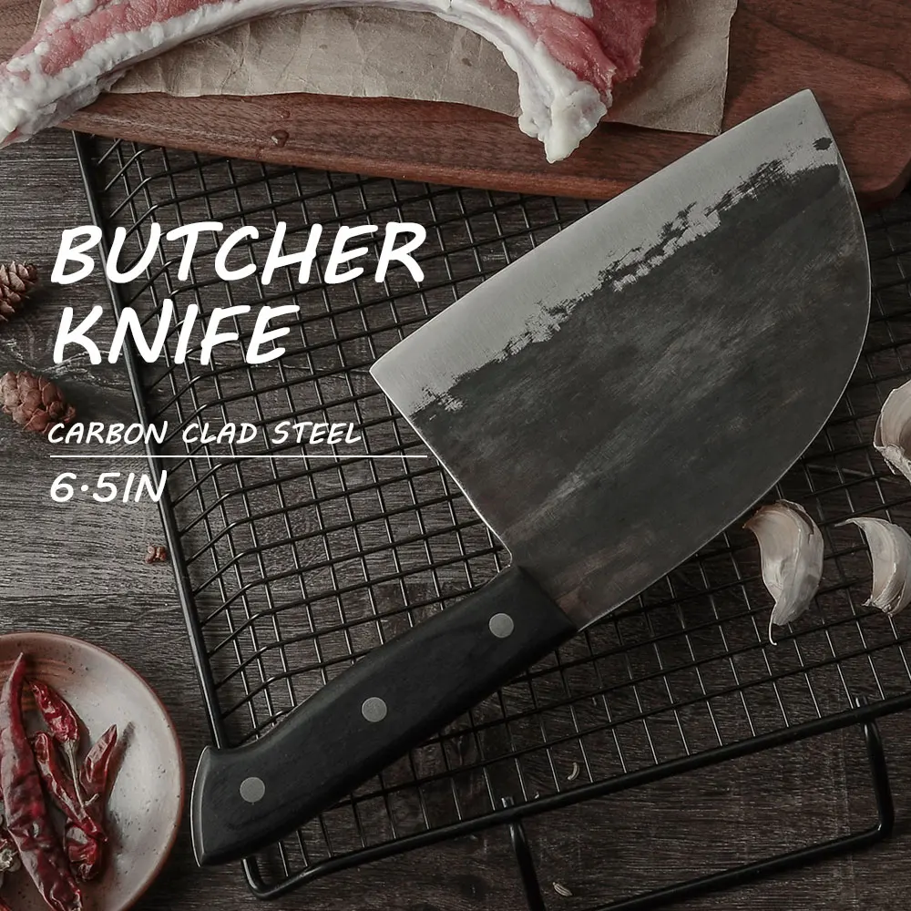 Полный набор ножей для шеф-повара Tang ручной работы кованые высокоуглеродистые