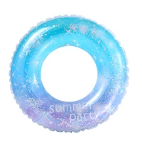 new sequins star inflatable swimming ring pvc rubber ring adult swimming ring pool floating summer beach party toy