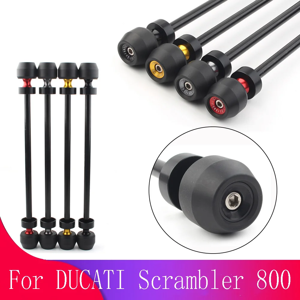 

Motorcycle Front Rear Axle Fork Crash Sliders Wheel Protector Falling Protection For Ducati Scrambler 800 1PCS
