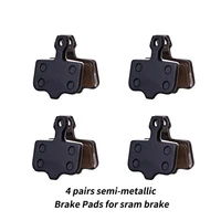 4 pairs bicycle hydraulic disc brake pad semi metallic full metallic mtb bike brake black gold for elixir db tl t e1 db1 cr
