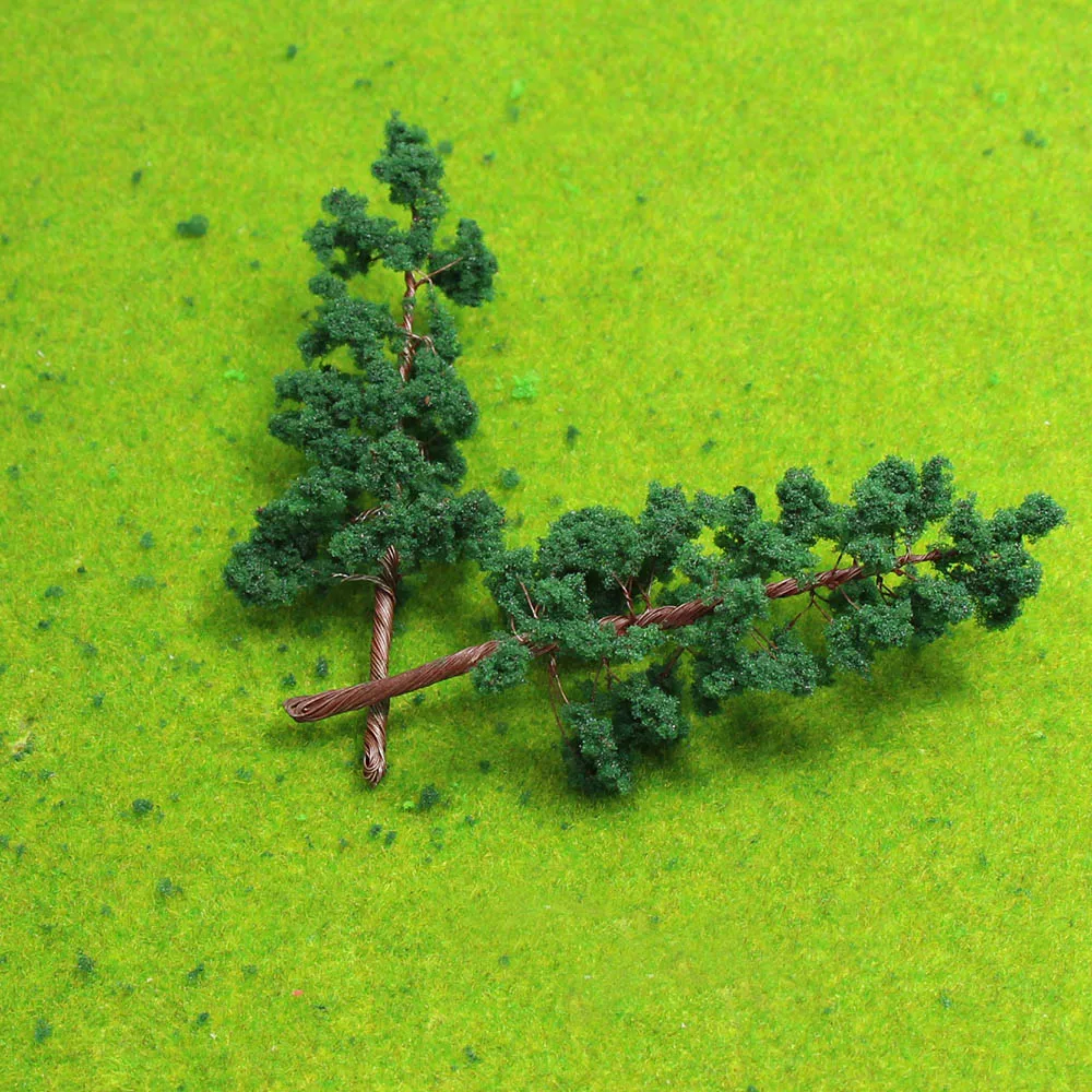 10 шт./20 шт./40 шт. 5 см O Scale набор для расстановки поезда модель башни деревьев 1:50