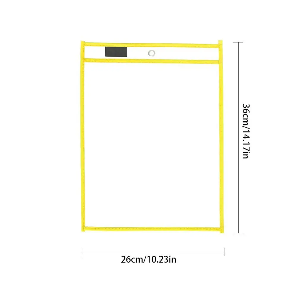 Дети прозрачного записи и протрите карманы многоразовые со стирающейся от