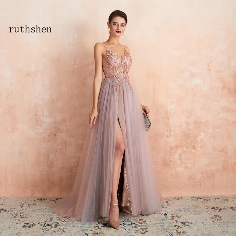 Vestidos De Выпускной вечер платья Длинные Сексуальные вечерние платья для женщин Abendkleider Роскошные бисерные Vestido Longo Baile