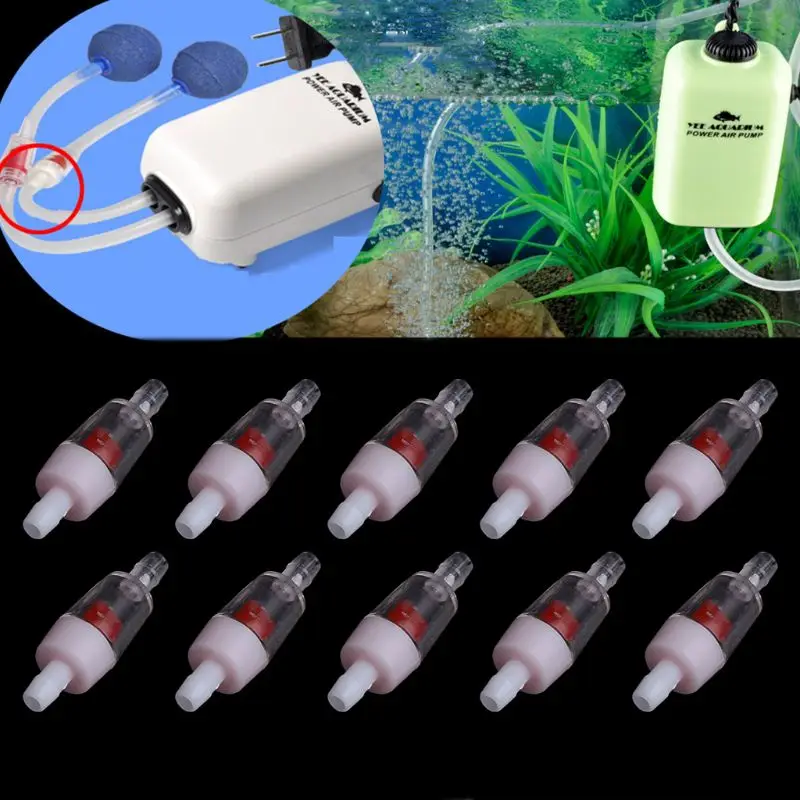 

One Way Check Valve Non-Return For Aquarium Fish Tank CO2 Water Air Line Pump 652A