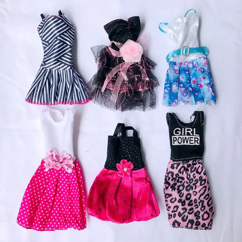 

Hot Sale Fashion Dress For Barbie Doll Accessories Kids Toys Doll Clothes DIY Christmas Birthday Party Gifts Present For Girls