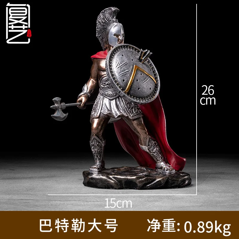 

Ancient Rome Ornament Retro Spartan Character Model Resin Craft Figurines Home Decor Spartan Warrior Statue Figure Decorate Gift