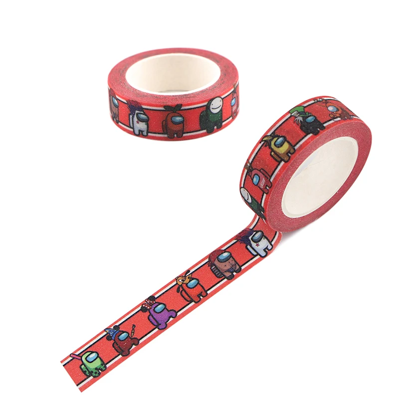 FD0386 Game Robot Masking Tape Decorative Adhesive Tape Sticker Scrapbooking Diary Planner Stationery