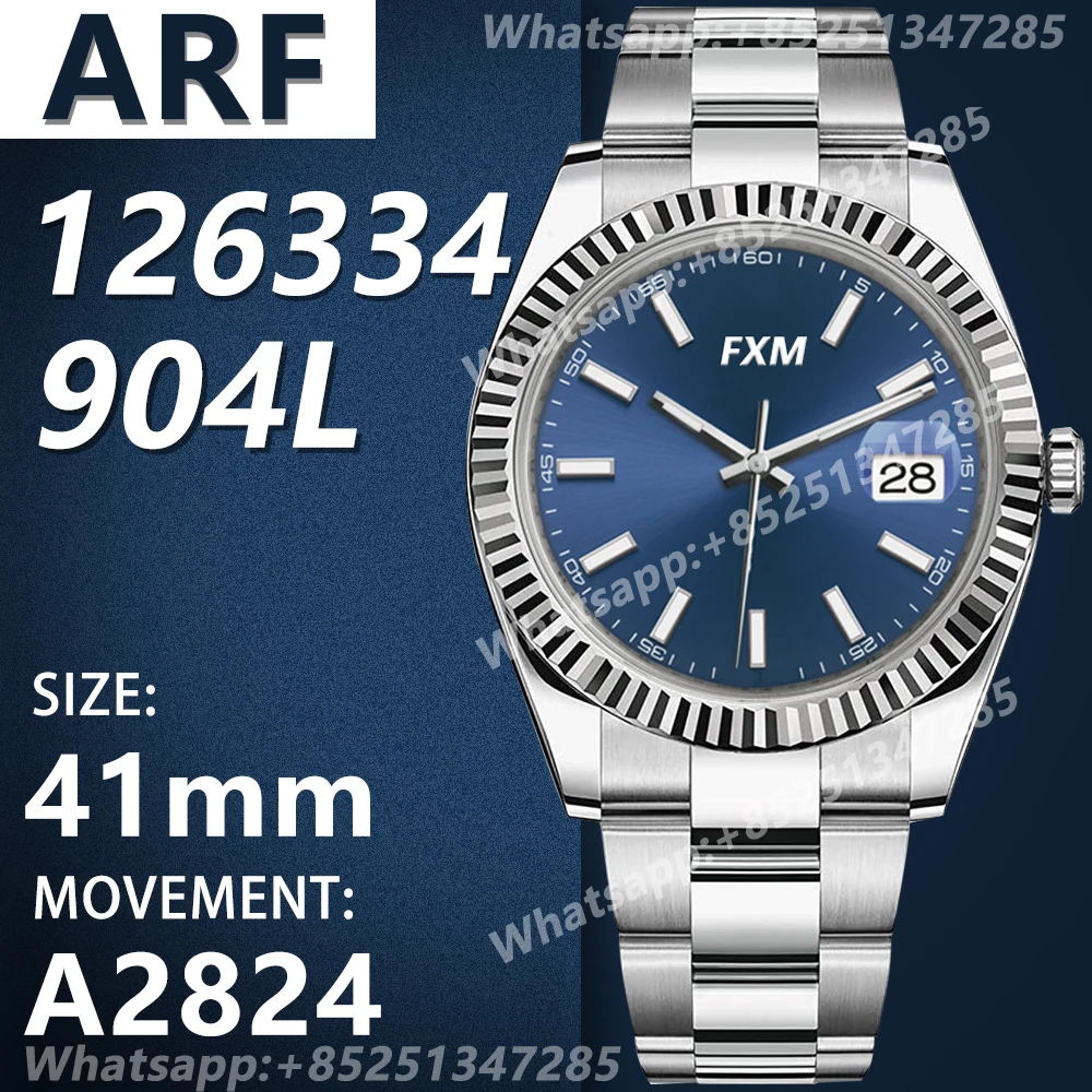 

Men's Automatic Mechanical Top Luxury Brand Watch DateJust 41MM 126334 ARF VSF 904L AAA Replica 1:1 Best Edition Super Clone