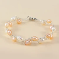 freshwater pearl bracelet mixed color girlfriends unique gift ins popular design style female pearl bracelets