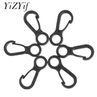 Нейлоновый пластиковый флагшток, защелкивающийся зажим, крючки, фиксатор концов шнура для деталей сумки, для кемпинга, бельевая веревка, аксессуары