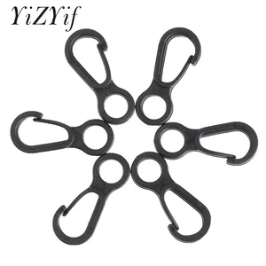 Нейлоновый пластиковый флагшток, защелкивающийся зажим, крючки, фиксатор концов шнура для деталей сумки, для кемпинга, бельевая веревка, аксессуары