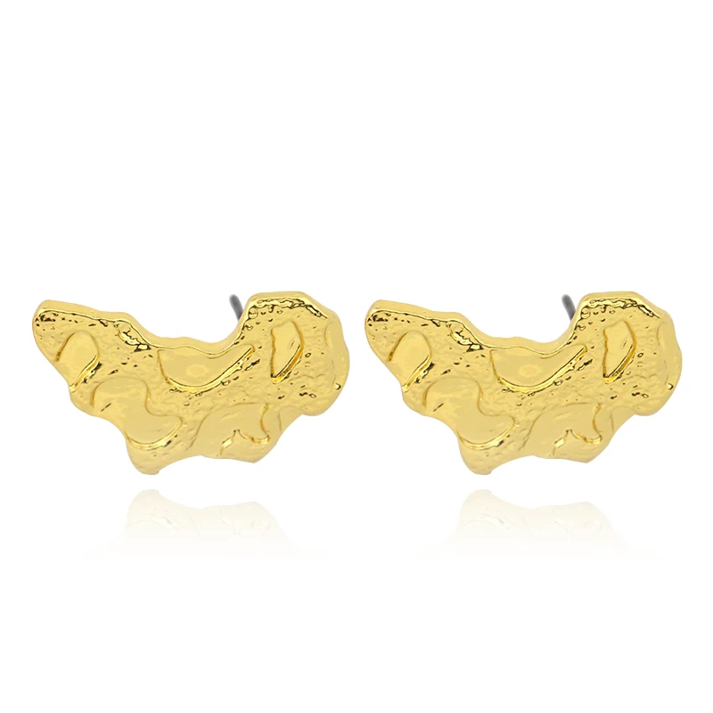 Серьги в форме Африканской карты этнические серьги гвоздики этническом стиле