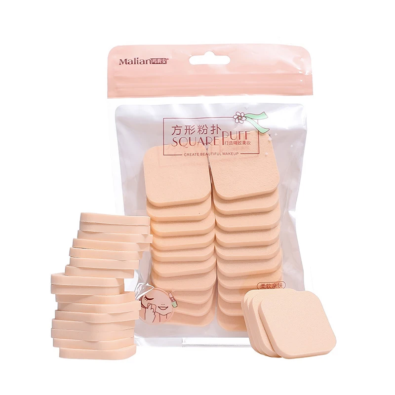 

20pcs Makeup Sponge Powder Puff Foundation Complexion Puff Sponge Wet & Dry Use Absorption Becomes Bigger Foundation Sponge Puff