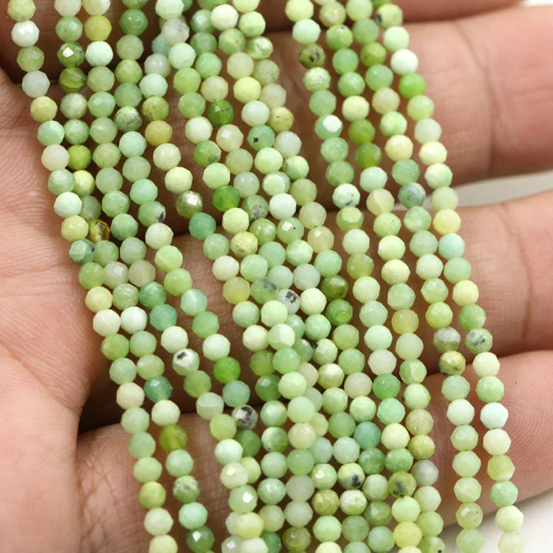 Бусины из натурального зеленого ограненного камня кормлте высокое качество 2 4 6