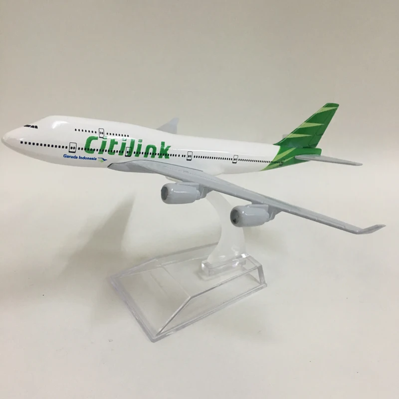 JASON TUTU 16 см самолет 1:400 литой металлический модель игрушки "Indonesia Boeing 747" Модель