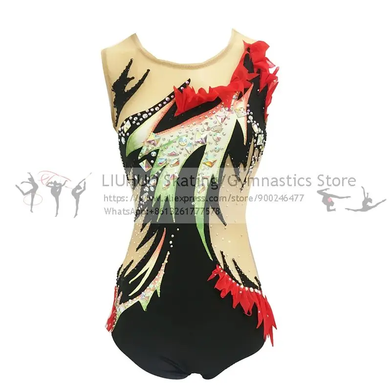 

Платье для фигурного катания, трико для девочек-подростков, новый дизайн, трико для катания на коньках, многоцветный артистический костюм д...