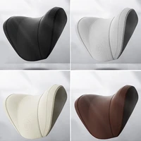 heart shape car seat headrest pillow set neck protector memory cotton neck support pillow for car leather head cushion universal
